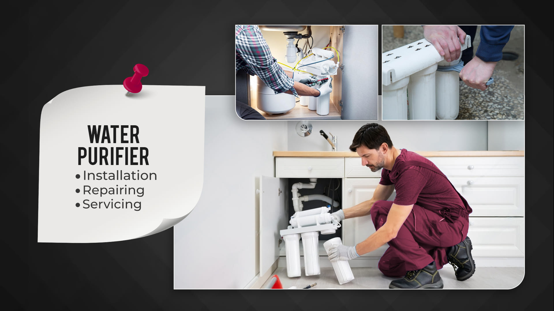 Expert technician providing RO water purifier repair at home in indore – The Classy