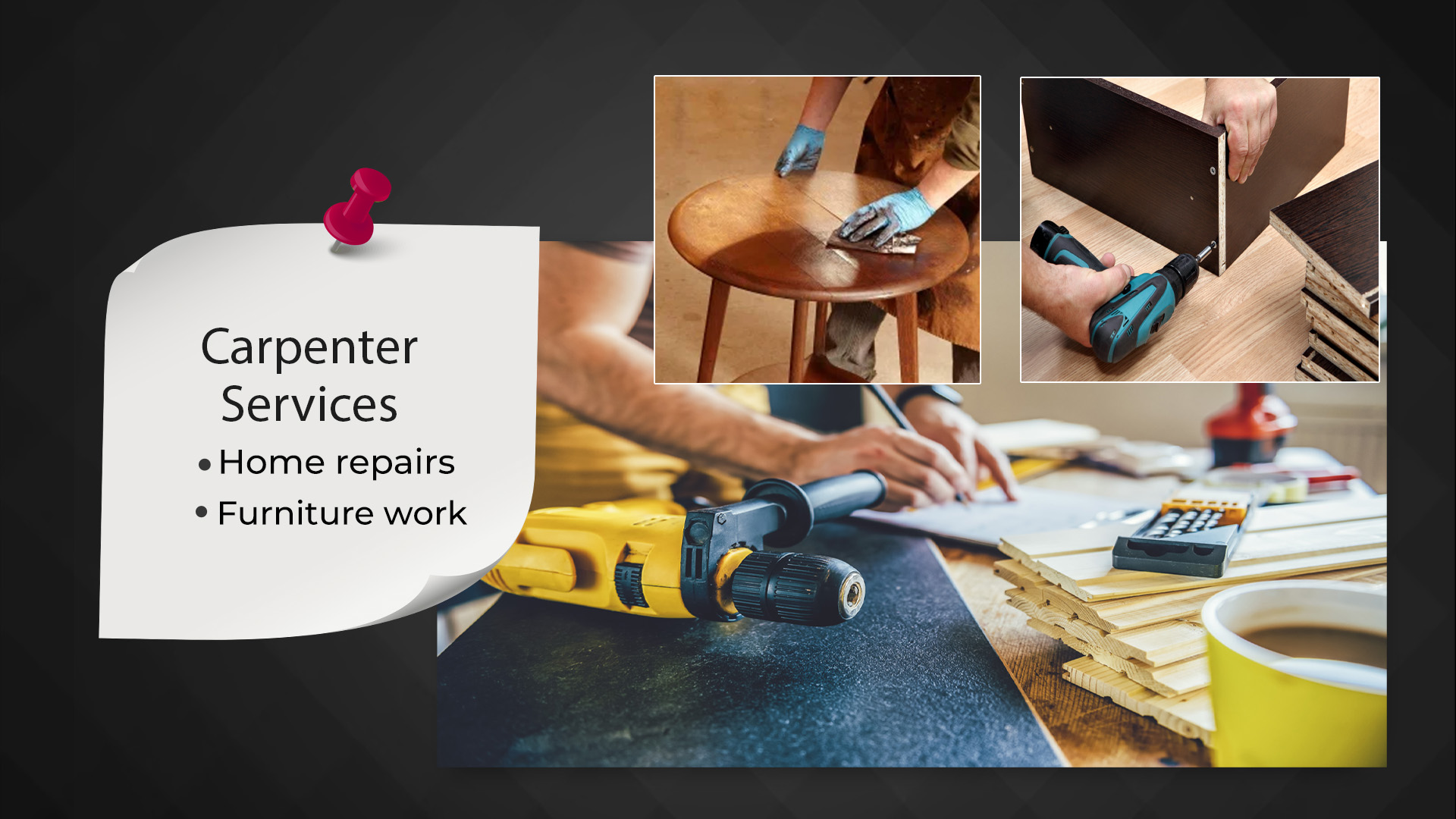 Carpenter Fixing Wooden Furniture at a Home in indore