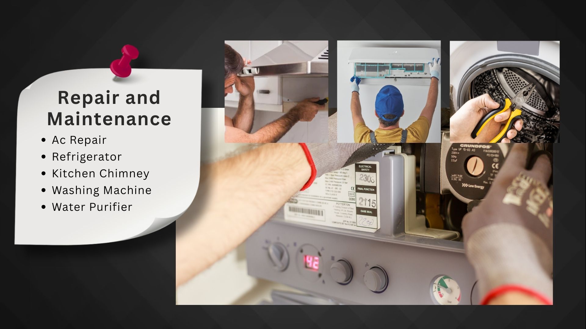 Technician repairing home appliances in indore – The Classy expert service