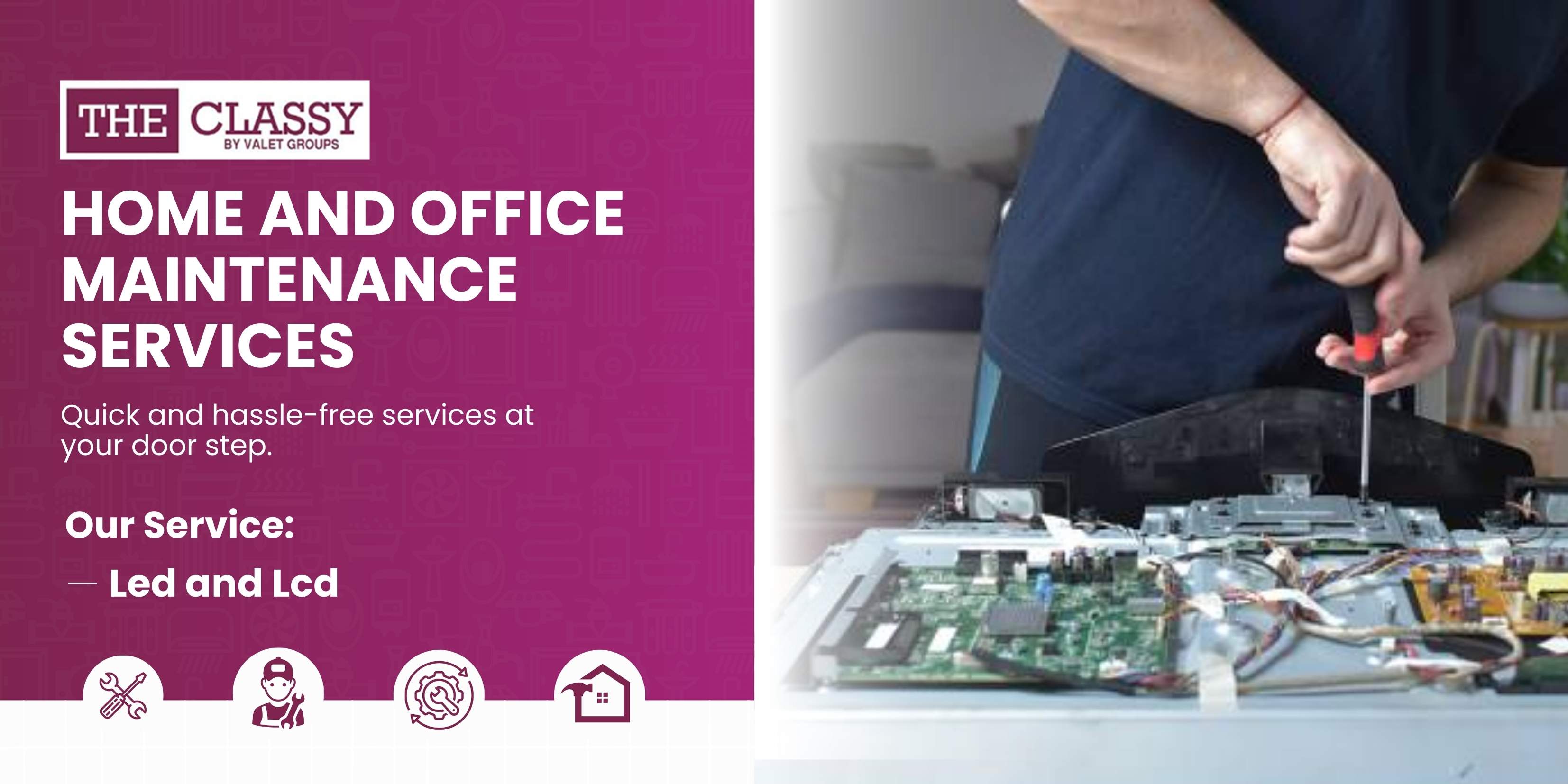 Expert technician providing doorstep TV repair service in indore